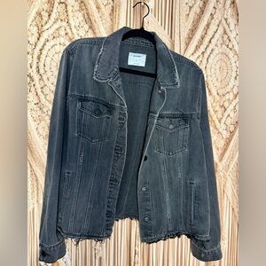 Old Navy Women's Charcoal Jean Jacket